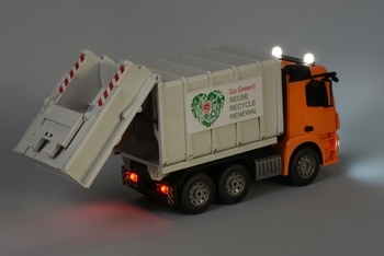 Машинка на ручном управлении Same Toy Мусоровоз Mercedes-Benz 1:20 (E560-003) - Pampik - 10