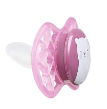 Силіконова ортодонтична пустушка Nuvita Air55 Explorer Ведмежа і Зайчик, 0+ міс., 2 шт. (NV7066F) - Pampik - 6