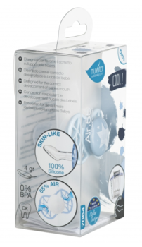 Силиконовая ортодонтическая пустышка Nuvita Air55 Cool Star, 0+ мес. (NV7064BS) - Pampik - 4