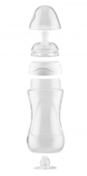 Пляшка для годування Nuvita Mimic Collection, антиколікова, 250 мл, рожевий (NV6031ROSA) - Pampik - 2