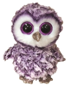 М'яка іграшка TY Beanie Boo's Сова Moonlight, 15 см, фіолетовий (36325) - Pampik