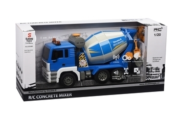Машинка на радіоуправлінні Same Toy Бетономешалка, синій (E518-003) - Pampik - 3