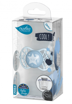 Силиконовая ортодонтическая пустышка Nuvita Air55 Cool Star, 0+ мес. (NV7064BS) - Pampik - 3
