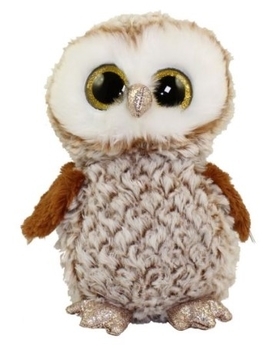 М'яка іграшка TY Beanie Boo's Сова Percy, 25 см, коричневий (36462) - Pampik