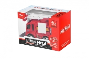 Пожежна машинка Same Toy Mini Metal, зі сходами (SQ90651-4Ut-2) - Pampik - 3