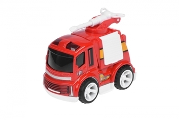 Пожежна машинка Same Toy Mini Metal, з брандспойтом (SQ90651-4Ut-1) - Pampik