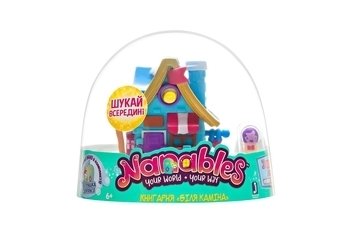 Ігрова фігурка Nanables Small House Зимова країна чудес Книжковий магазин У каміна, 8 см (NNB0032) - Pampik - 2