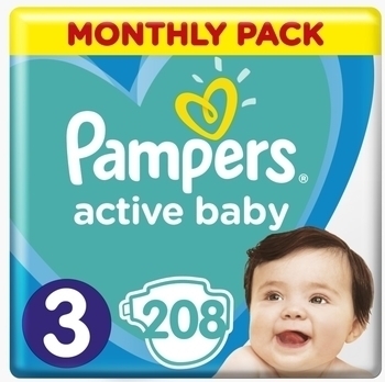 

Уценка. Подгузники Pampers Active Baby 3 (6-10 кг), 208 шт