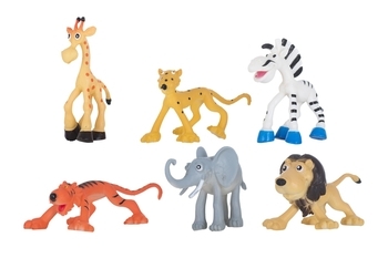 Набор игровых фигурок Dingua Зверюшки Африки, в коробке, 6 шт. (D0100) - Pampik - 2