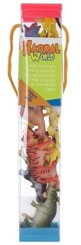 Набор игровых фигурок Dingua Дикие животные, в тубусе, 12 шт. (D0052) - Pampik