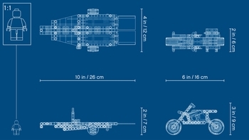 Конструктор LEGO Technic Шоу трюків на вантажівках і мотоциклах, 610 деталей (42106) - Pampik - 13