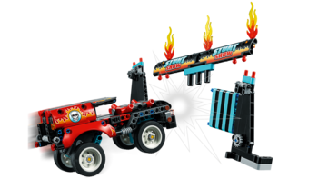 Конструктор LEGO Technic Шоу трюків на вантажівках і мотоциклах, 610 деталей (42106) - Pampik - 8