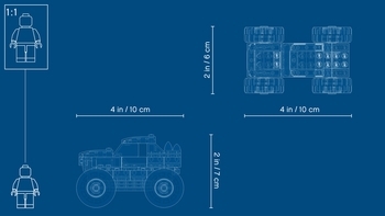 Конструктор LEGO City Монстр-трак, 55 деталей (60251) - Pampik - 9
