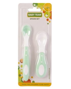 Набор ложек Baby Team, 2 шт., мятный - Pampik - 2