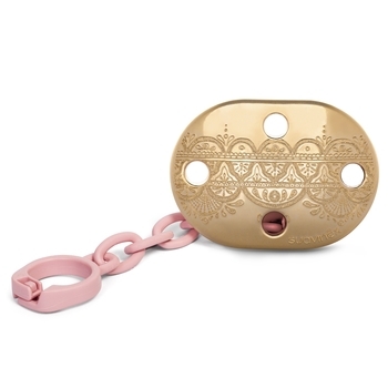 Ланцюжок для пустушки Suavinex Couture, рожевий (304245) - Pampik