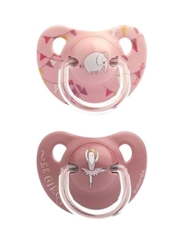 Пустушка силіконова Suavinex Феєричні історії, 18+ міс., 2 шт., рожевий (303886) - Pampik