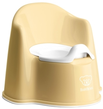 Крісло-горщик BabyBjorn Potty Chair, жовтий з білим (55266) - Pampik