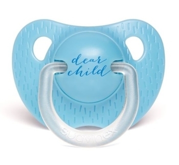 Пустушка силіконова Suavinex Сенс життя, 6-18 міс., блакитний (303324) - Pampik