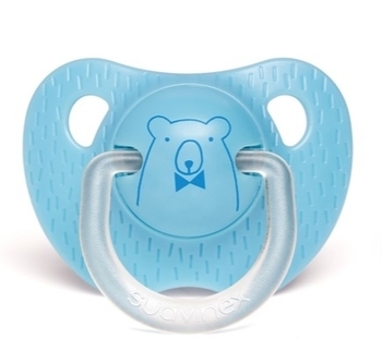 Пустушка силіконова Suavinex Сенс життя, 0-6 місяців, блакитний (303316) - Pampik