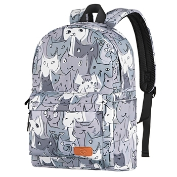 

Рюкзак 2Е TeensPack Cats, серый (2E-BPT6114GC