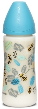 Пляшка для годування Suavinex Крилаті історії, 360 мл, блакитний (304832) - Pampik