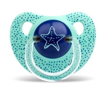 Пустушка силіконова Suavinex Морські історії Морська зірка, 6-18 місяців, блакитний (303863) - Pampik