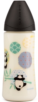 Пляшка для годування Suavinex Історії панди, 360 мл, чорний (304000) - Pampik