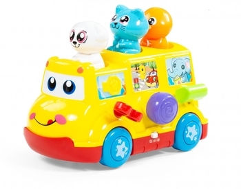 Развивающая игрушка Polesie Школьный автобус (77080) - Pampik
