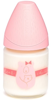 Пляшка для годування Suavinex Сенс життя, 120 мл, рожевий (303473) - Pampik