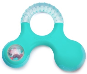 Прорізувач Suavinex з брязкальцем, зелений (400269/2) - Pampik