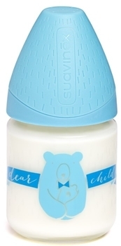 Пляшка для годування Suavinex Сенс життя, 120 мл, блакитний (303471) - Pampik