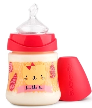 Пляшка для годування Suavinex Морські історії, 150 мл, рожевий (303955) - Pampik - 2