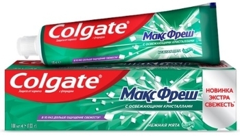 Зубна паста Сolgate Макс Фреш Ніжна М'ята, 100 мл - Pampik