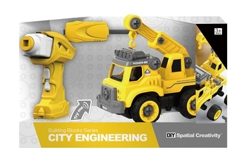 Конструктор DIY Spatial Creativity Автокран, на радіоуправлінні, 31 деталь (LM8014-YZ-1) - Pampik - 2