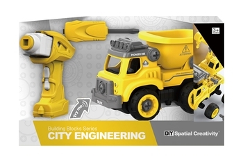 Конструктор DIY Spatial Creativity Самоскид, на радіоуправлінні, 27 деталей (LM8016-YZ-1) - Pampik - 2