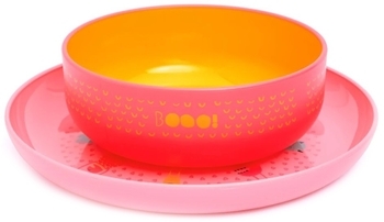 Набір для годування Suavinex Історії маленьких монстрів, рожевий (303658) - Pampik