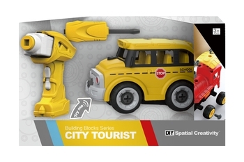 Конструктор DIY Spatial Creativity Автобус, на радіоуправлінні, 24 деталі (LM8092-YZ-1) - Pampik - 2