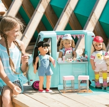 Транспорт для ляльок Our Generation Фургон з морозивом і аксесуарами (BD37252Z) - Pampik - 2