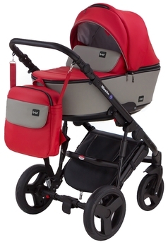 

Универсальная коляска 2 в 1 Bair Mirello М-10/32, кожа, красный с серым (623866)