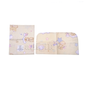 Комплект текстиля Руно Мишка на облаке, для коляски, бежевый (933) - Pampik - 2