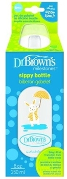 Пляшка-поїльник Dr. Brown's Options + Кролик, з вузькою шийкою, 250 мл (SB81095-P12) - Pampik - 2