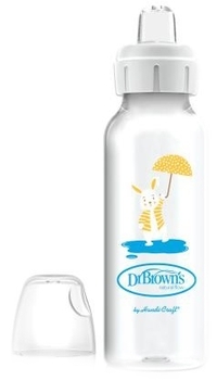 Пляшка-поїльник Dr. Brown's Options + Кролик, з вузькою шийкою, 250 мл (SB81095-P12) - Pampik