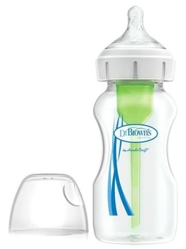 Антиколікова пляшечка Dr. Brown's Options +, з широкою шийкою, 270 мл (WB91600-ESX) - Pampik