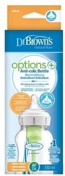 Антиколиковая бутылочка Dr. Brown's Options +, с широким горлышком, 330 мл (WB11600-SPX) - Pampik - 2