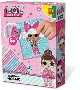 Набір для творчості Ses Creative L.O.L. Surprise Блискуча мозаїка (14195S) - Pampik