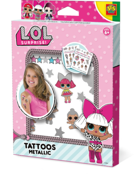 Набір наклейок на тіло Ses Creative L.O.L. Surprise Металік (14192S) - Pampik