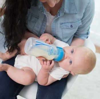 Антиколікова пляшечка Dr. Brown's Options +, з широкою шийкою, 270 мл, блакитний (WB91602-ESX) - Pampik - 3