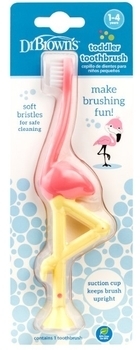 Дитяча зубна щітка Dr. Brown's Фламінго, рожевий (HG058-P4) - Pampik