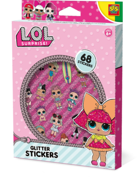 Набор наклеек Ses Creative L.O.L. Surprise Глиттер с блестками (14191S) - Pampik