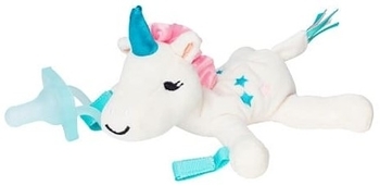 Цілісна пустушка з власником-іграшкою Dr. Brown's Єдиноріг, 0-12 міс., блакитний (AC136-P6) - Pampik